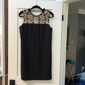 Karl Lagerfeld dress, size 10, black with floral accents